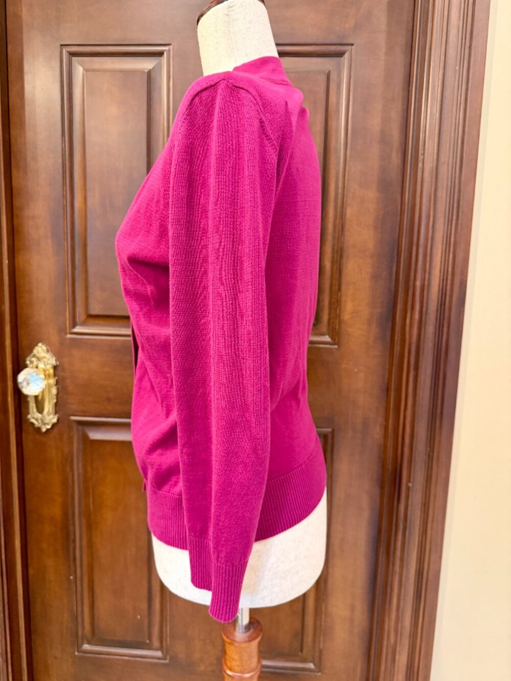 Tory Burch cardigan in a vibrant Pink/Fuchsia - Picture 5 of 7